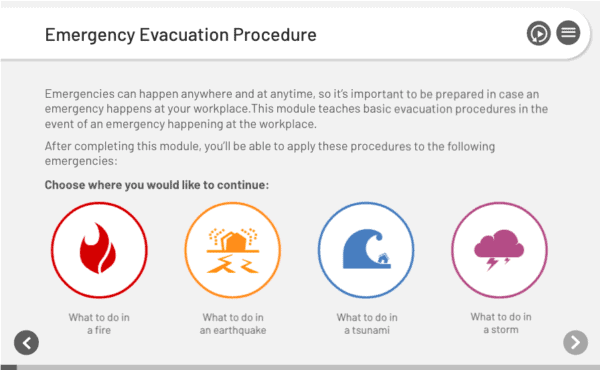 emergency evacuation procedure