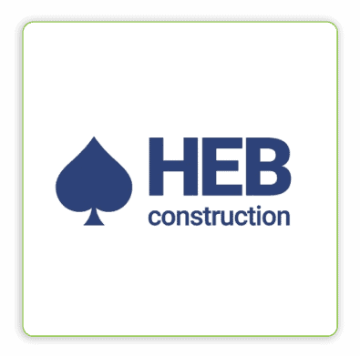HEB logo on showcase as they use Skillpod training courses
