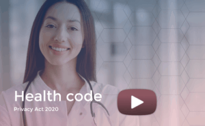 Health code smiling lady
