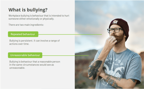 Anti-bullying workplace training